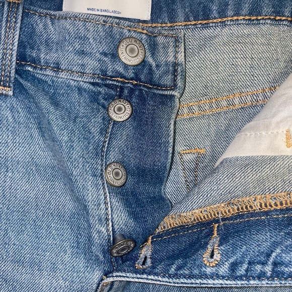 NWT Girls Old Navy High Waisted Distressed Button Up Blue Jean Skirt Sz XXL 16 - Picture 2 of 6